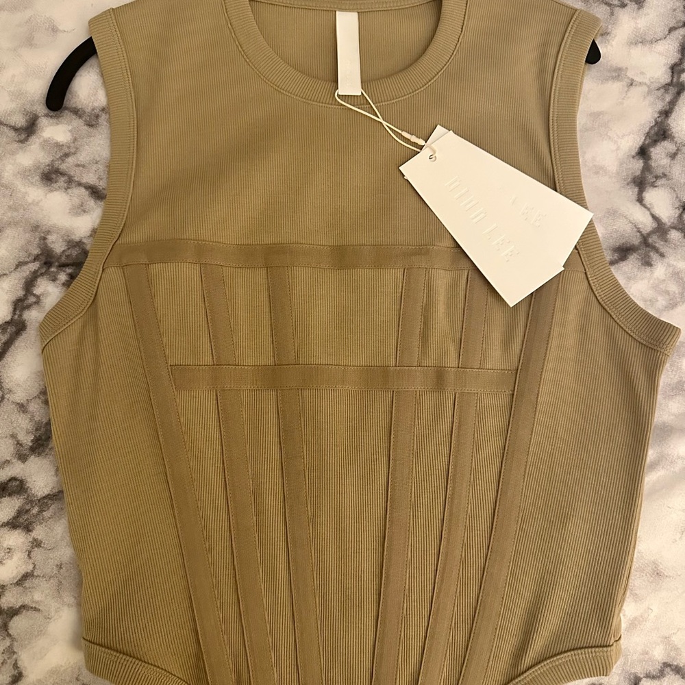 NWT, Dion Lee Rib corset Sahara